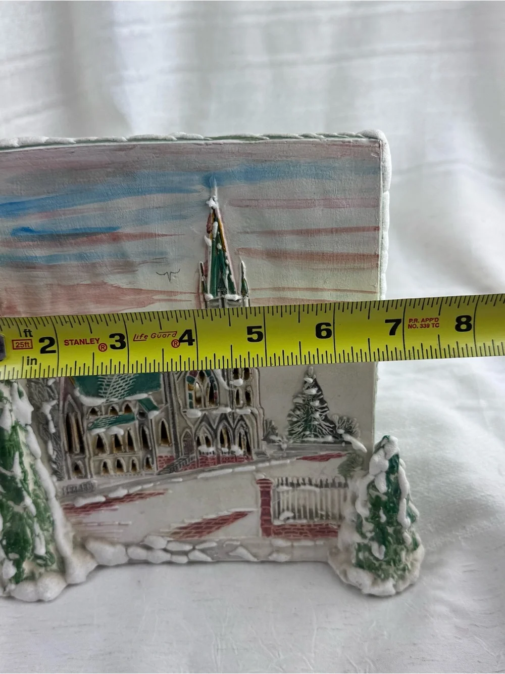 Rare Vintage Walter Brockmann Gothic Cathedral Christmas Nightlight Signed.